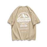 Men's T-shirt Summer Vintage Printed Short Sleeve T-shirt Men's Loose round Neck Half Sleeve Top Men