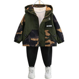 Toddler Boys Jackets Boy's Camouflage Coat Spring and Autumn Hooded Jacket