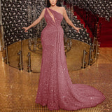 Mariah Carey See through Dress Sequined Dress off-the-Shoulder Party Evening Dress
