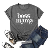 Boy Mama T Shirt Mama Printed Short Sleeve T-shirt
