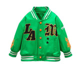 Toddler Boys Jackets Children's Baseball Uniform Spring and Autumn