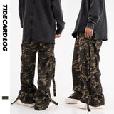 Men Cargo Pants Overalls Couple Straight