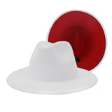 Walter White Fedora Two-Tone Woolen Hat Double-Sided Felt Hat Autumn and Winter Assorted Colors Retro