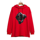 Panther Vlone Hoodie Leopard Print Large V Design Pullover Hoodie Sweater
