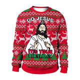 Black Christmas Sweater Christmas Costume 3D Printed Crew Neck Sweatshirt