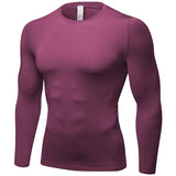 Moisture Wicking Shirts Men's Tight Training Sports and Fitness Running Long Sleeve