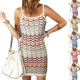 Nina Parker Dresses Slim Fit Slip Dress Women's Sweater Sleeveless Dress