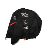Men Bomber Jacket MA1 Functional Workwear Vintage Vintage Baseball Uniform Pilot Jacket Spring and Autumn Men Trendy Coat