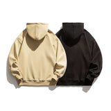 Man Fall Winter Outfis Autumn and Winter Bear Hooded Fleece Lined Sweater Men's Retro Loose Couple Casual Jacket