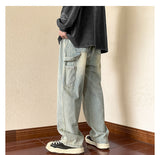 Men Cargo Pants American Jeans Men Autumn Loose Straight Pants