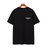 Fog Essentials Tshirts Fear Of God Fog Essentials Tshirts Double-Line Short-Sleeved T-shirt for Men and Women High Street Loose Trendy