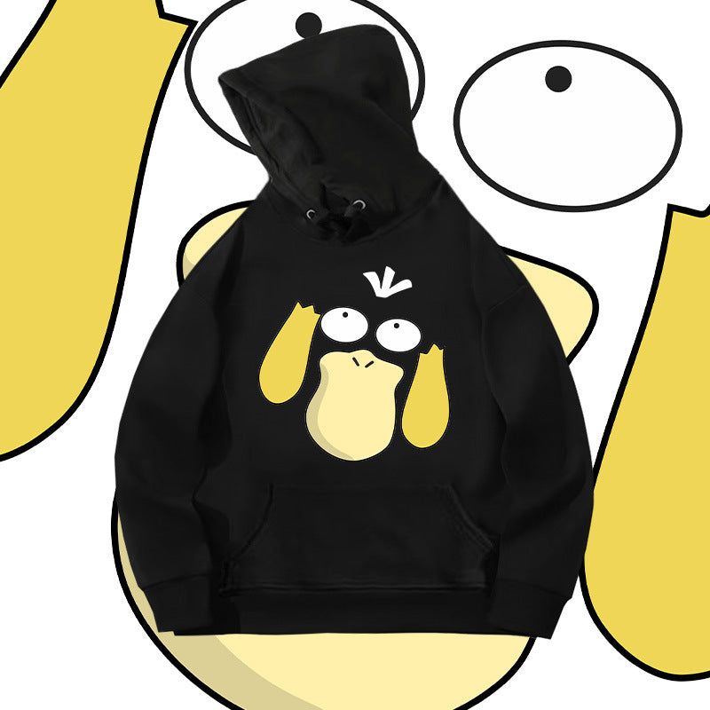 Men and Women Pokemon Pikachu Hoodie Pokémon Psyduck Hooded Sweater