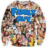 The Simpsons Sweatshirts Simpsons 3D Printed Crew Neck Sweatshirt