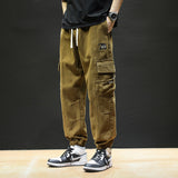 Men Cargo Pants Spring Loose Men's Casual Trousers