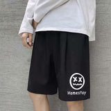 Summer Men Shorts Loose Straight Casual Pants