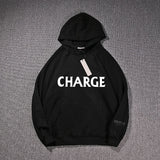Slogan Graphic Hoodie Oversize Loose Fall/Winter Velvet Padded Thickened Coat