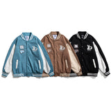Letterman Jacket Outfit Senior Jackets Varsity Baseball Coat Autumn Street Casual Top