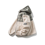 Man Fall Winter Outfis Winter Youth Love Hooded Lamb Wool Jacket Men and Women Casual