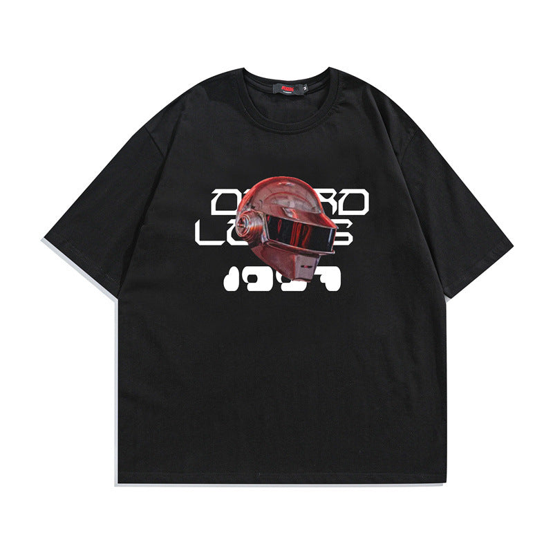 2022 Summer Man Outfits Printed Half Sleeve T-shirt