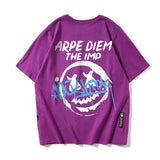 Smiley Face Hoodie Smiley Face Loose Large Size Short Sleeve T-shirt Men's Summer