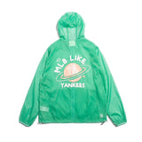 Yankees MLB Printed Hooded Jacket Ultra-Thin Silk Sun Protection Clothing