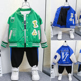 Toddler Boys Jackets Boys' Baseball Jacket Coat Cardigan Jacket Autumn Clothing