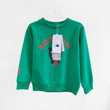 Yankees Spring and Autumn Casual Bottoming Shirt Small Bear Printed Cartoon Letter Sweater