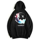 Smiley Face Hoodie Autumn and Winter New Hoodie Men's Printed Pullover