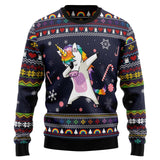 Black Christmas Sweater 3D Printed Air Layer Crew Neck Sweater
