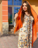 Muslim Women Stylish Kashibo Abaya Muslim Ladies Long Gown Islamic Clothing Jilbab Jalabiya Fashion Print Dress