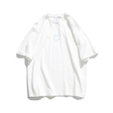 Puzzle Smiley Face Short Sleeve T-shirt Men's Summer Loose Half Sleeve Student Casual