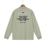 Fog Sob Rock Hoodie Letter Half Turtleneck Men's and Women's Loose Fog Long Sleeve T-shirt