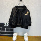 Toddler Boys Jackets Boy's Leather Jacket Coat Children