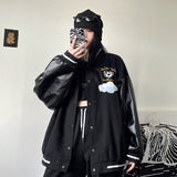 Gothic Lolita Harajuku Style Clothing Spring and Autumn Embroidered Baseball Uniform All-Matching Couple Coat Student