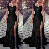 The Great Gatsby Daisy Dress Sexy One-Shoulder Sleeveless Bronzing Dress Split Dress