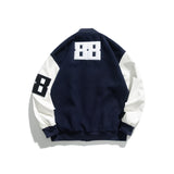 Letterman Jacket Outfit Senior Jackets Varsity Baseball Coat Loose Personality Jacket Leather Sleeve Coat
