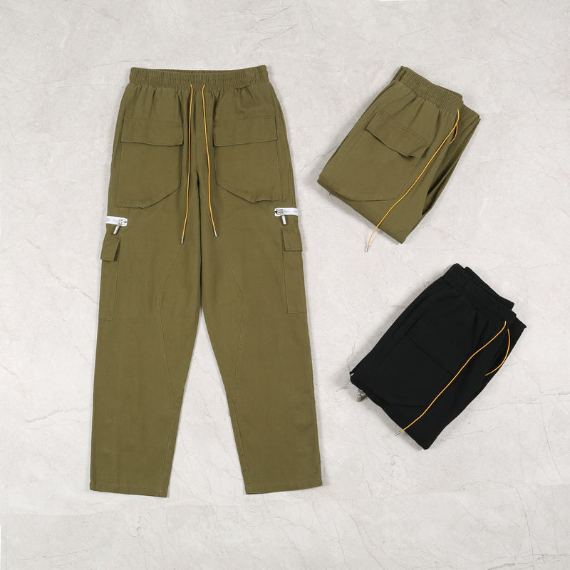 Rhude Pant Men's Casual Solid Color Loose