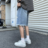 Men Shorts Ripped Denim Shorts