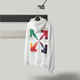 Off White Hoodie Cotton Hoodie Fashion Arrow Men Owt Casual Fashionable