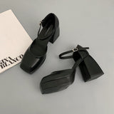 Nude Pumps Block Heel