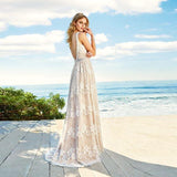 Women Lace Wedding Dress Elegant Evening Dress