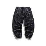 Man Fall Winter Outfis Winter Vintage Pure Color Simple Casual Trousers Men