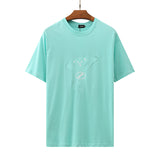 We11done T Shirt Summer Cute Bear Printed Loose Men's and Women's round Neck Short Sleeve Cotton Casual