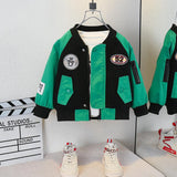 Toddler Boys Jackets Boys' Jacket Autumn Children's Baseball Uniform