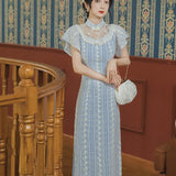 Women cottagecore Dress Vintage Young Dress Girl's Casual Summer