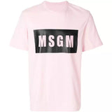 Msgn T Shirt Lettered Black Printed T-shirt Short Sleeve T-shirt