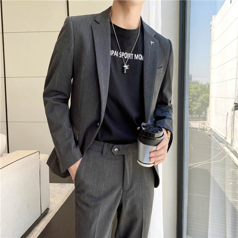 Seersucker Suit Casual Suit Jacket