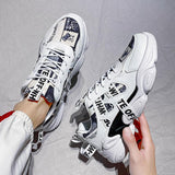 Off White Shoes Sneakers Autumn and Winter Thick Bottom Low Top Daddy Tide Shoes Leisure Sports Men and Women
