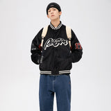 Varsity Spring Plus Size Retro Sports Cloth Color Fashionable Suede Baseball Men Jacket