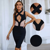 Women Bodycon Dress Spring Black Sexy Dress